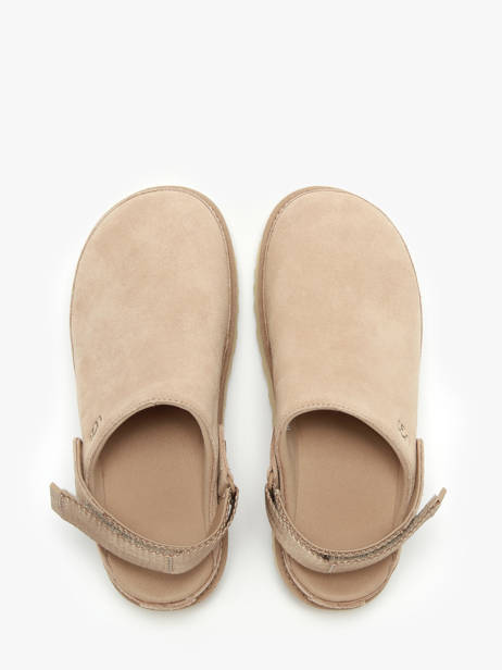 Slippers Goldenstar Clog Uit Leder Ugg Beige women 1138252 ander zicht 3