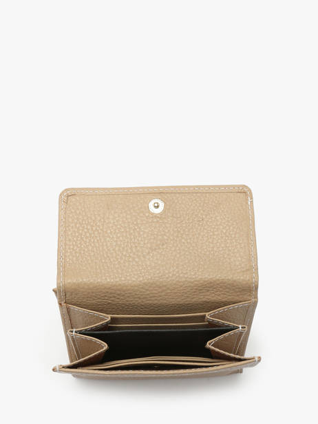 Portemonnee Caviar Leder Crinkles Beige caviar 14068 ander zicht 2