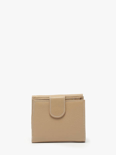 Portemonnee Caviar Leder Crinkles Beige caviar 14068 ander zicht 3