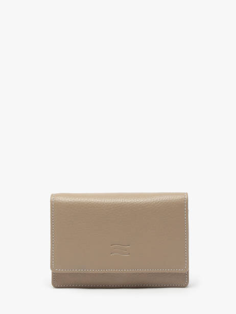 Portefeuille Caviar Leder Crinkles Beige caviar 14049