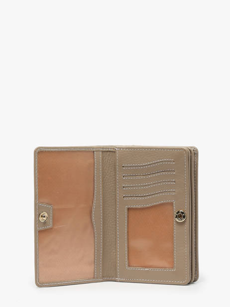 Portefeuille Caviar Leder Crinkles Beige caviar 14049 ander zicht 2