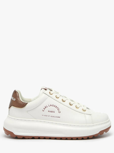Sneakers Kapri Lug Maison Uit Leder Karl lagerfeld Wit women KL67538M