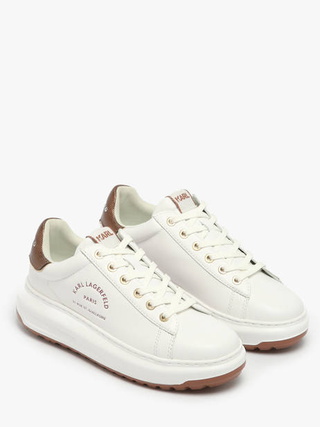 Sneakers Kapri Lug Maison Uit Leder Karl lagerfeld Wit women KL67538M ander zicht 2