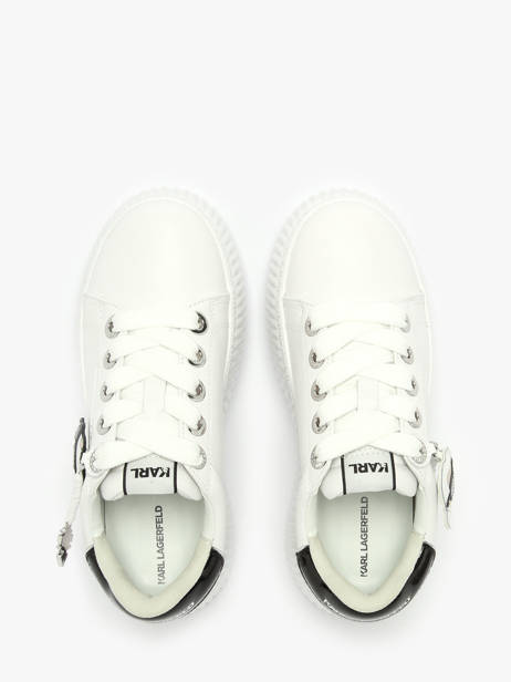 Sneakers Kreeper Low Nft Twin Uit Leder Karl lagerfeld Wit women KL42376T ander zicht 4