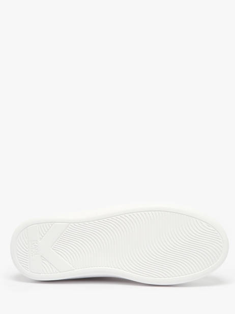Sneakers Kapri Signiature Embossed Uit Leder Karl lagerfeld Wit women KL62511A ander zicht 5