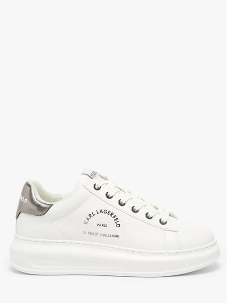 Sneakers Kapri Maison Karl Uit Leder Karl lagerfeld Wit women KL62538K