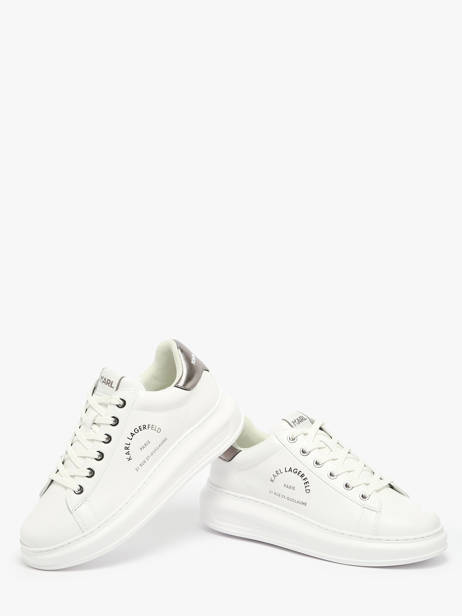 Sneakers Kapri Maison Karl Uit Leder Karl lagerfeld Wit women KL62538K ander zicht 3