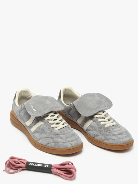 Sneakers Becks X Uit Leder Coolway Grijs men 8603603 ander zicht 2