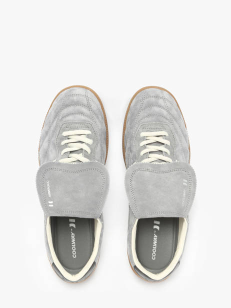 Sneakers Becks X Uit Leder Coolway Grijs men 8603603 ander zicht 4