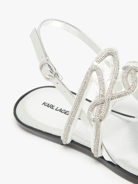 Sandalen Olympia Karl Signiature Karl lagerfeld Zilver women KL87425 ander zicht 2