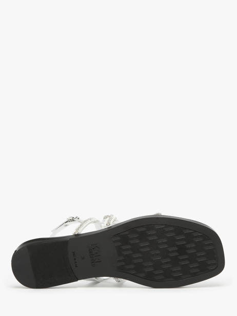 Sandalen Olympia Karl Signiature Karl lagerfeld Zilver women KL87425 ander zicht 4