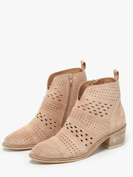 Enkellaarsjes Met Hak Nelly Uit Leder Alpe Bruin women 53911152 ander zicht 2