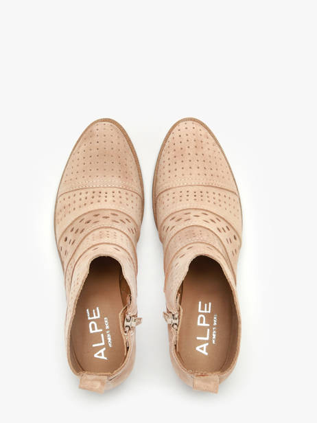 Enkellaarsjes Met Hak Nelly Uit Leder Alpe Bruin women 53911152 ander zicht 4