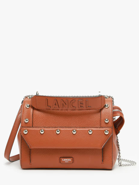 Cross Body Tas Ninon Rivets Leder Lancel Bruin ninon A13380