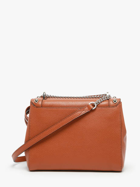 Cross Body Tas Ninon Rivets Leder Lancel Bruin ninon A13380 ander zicht 4
