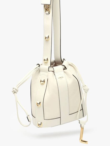 Cross Body Tas Elles Leder Lancel Wit elles A13357 ander zicht 2