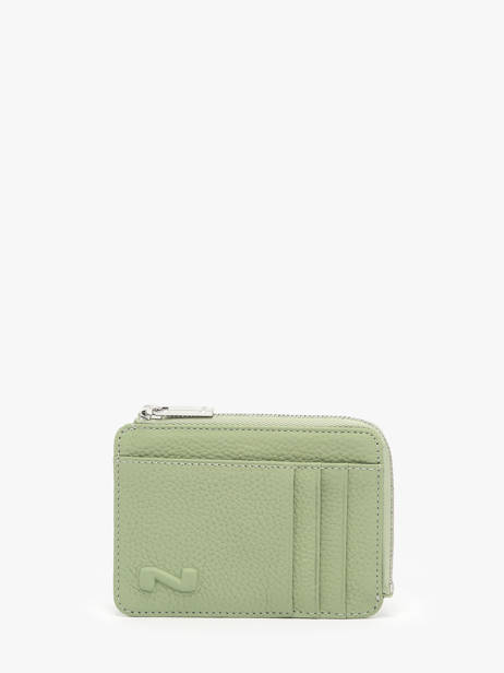 Portemonnee Met Kaarthouder Leder Nathan baume Groen original n 217N