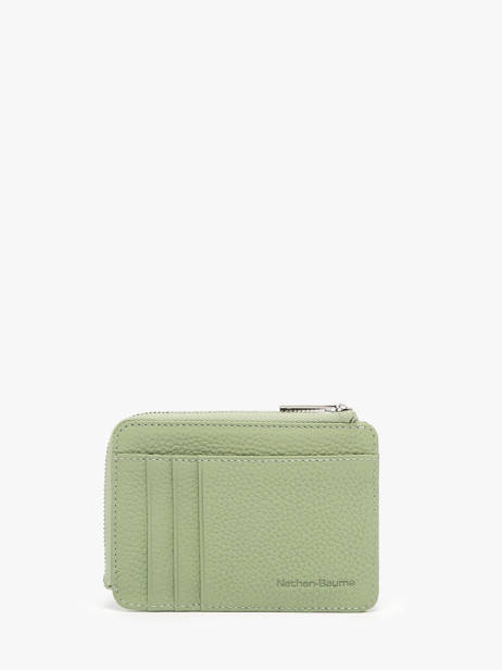 Portemonnee Met Kaarthouder Leder Nathan baume Groen original n 217N ander zicht 2