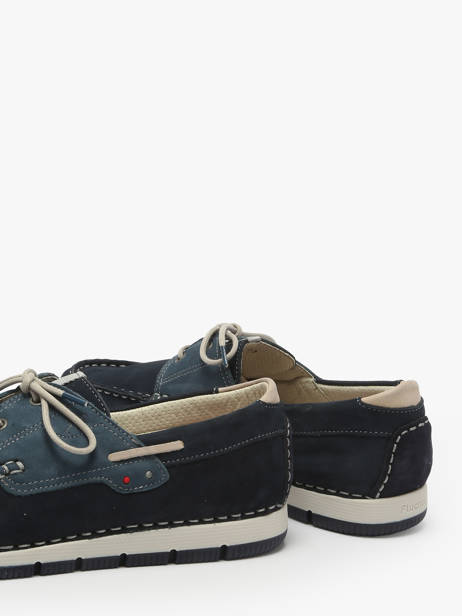 Stadsschoenen Cross Uit Leder Fluchos Blauw men F1449 ander zicht 3