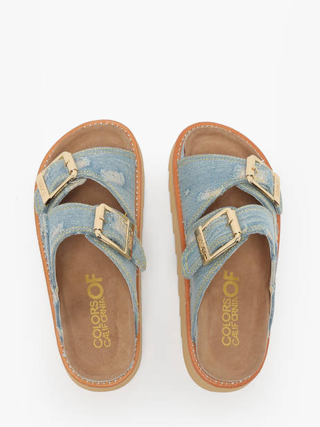 Slippers Fusbett Platform Colors of california Wit women HCSTOR60 ander zicht 3