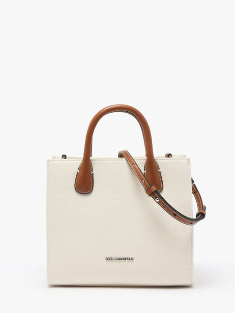 Handtassen K Autograph Katoen Karl lagerfeld Wit k autograph A2W50002 ander zicht 4