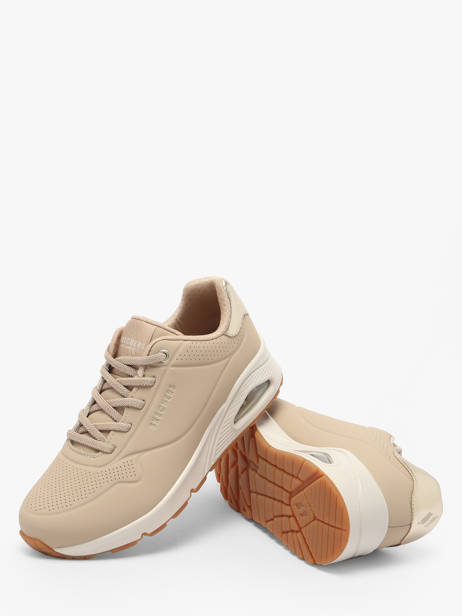 Sneakers Uno Shimmer Away Skechers Beige women 155196 ander zicht 3