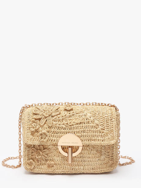 Crossbody Tas M Moyen Moon Raffia Fleuri Vanessa bruno Beige moon raphia 25V40533