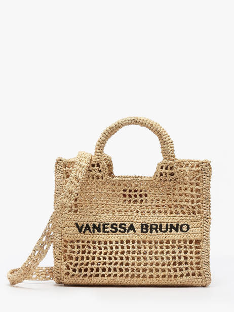 Kleine Handtas Raffia Vanessa bruno Beige cabas raphia 60V40884