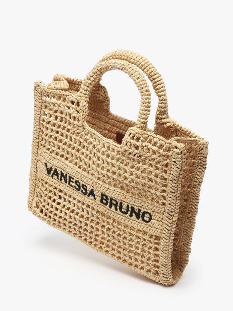 Kleine Handtas Raffia Vanessa bruno Beige cabas raphia 60V40884 ander zicht 2