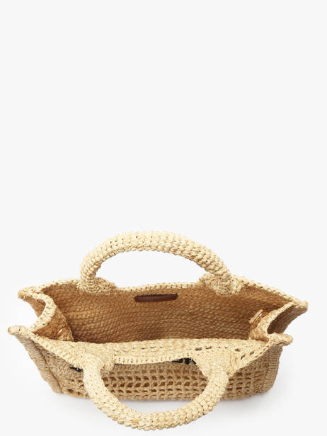 Kleine Handtas Raffia Vanessa bruno Beige cabas raphia 60V40884 ander zicht 3