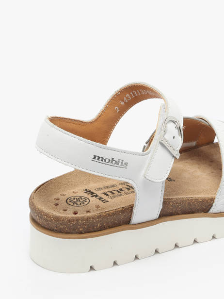 Sandalen Thina Uit Leder Mephisto Wit women P5146718 ander zicht 2