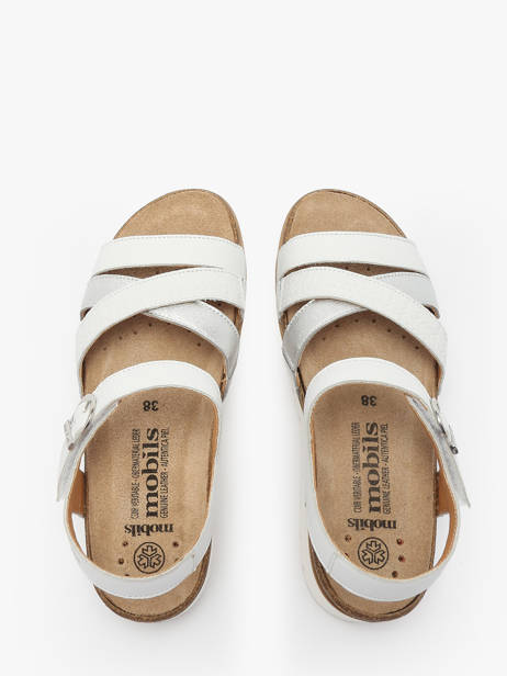 Sandalen Thina Uit Leder Mephisto Wit women P5146718 ander zicht 3