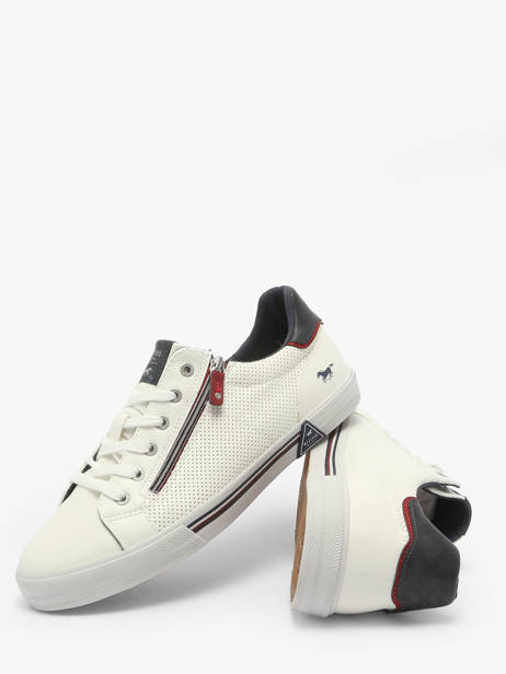 Sneakers Mustang Wit men 4162303 ander zicht 3