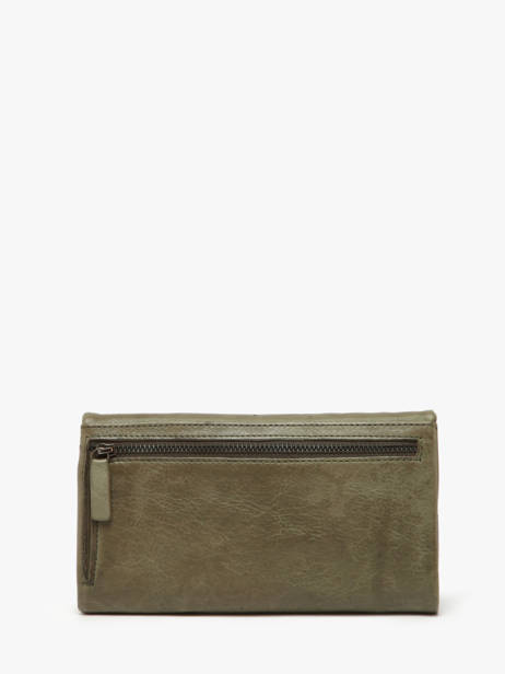 Portefeuille Leder Biba Groen wallet TOT2L ander zicht 2