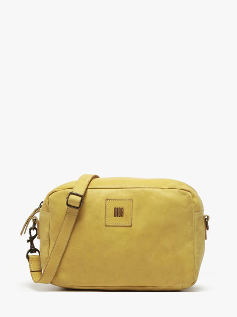 Cross Body Tas Heritage Leder Biba Geel heritage BT24