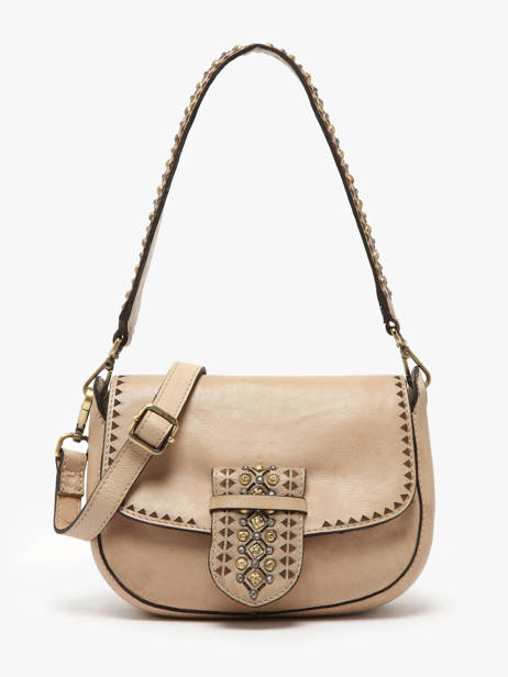 Cross Body Tas Heritage Leder Biba Beige heritage COD1L
