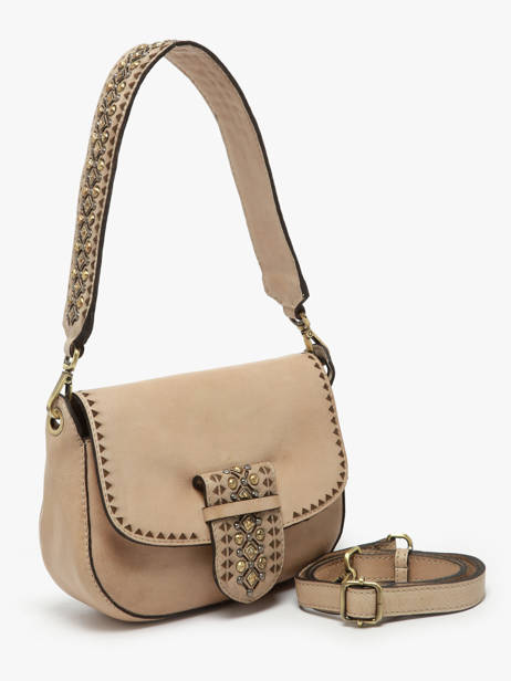 Cross Body Tas Heritage Leder Biba Beige heritage COD1L ander zicht 2