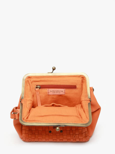 Cross Body Tas Heritage Leder Biba Oranje heritage KA21 ander zicht 3