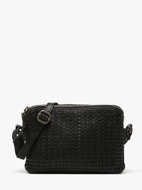 Cross Body Tas Heritage Leder Biba Zwart heritage MOA3L