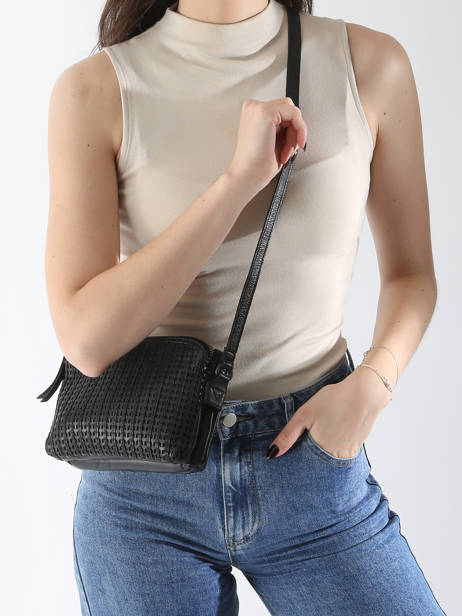 Cross Body Tas Heritage Leder Biba Zwart heritage MOA3L ander zicht 1