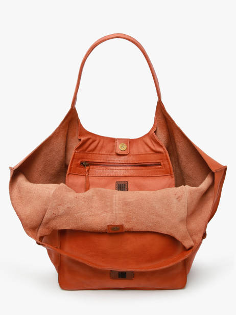 Schoudertas Heritage Leder Biba Oranje heritage HOM1L ander zicht 3