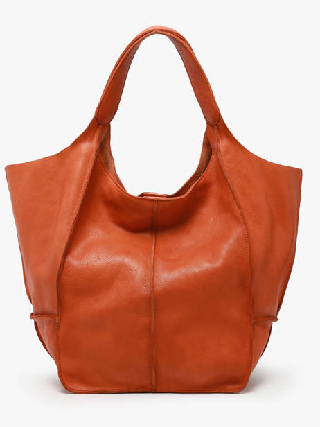 Schoudertas Heritage Leder Biba Oranje heritage HOM1L ander zicht 4