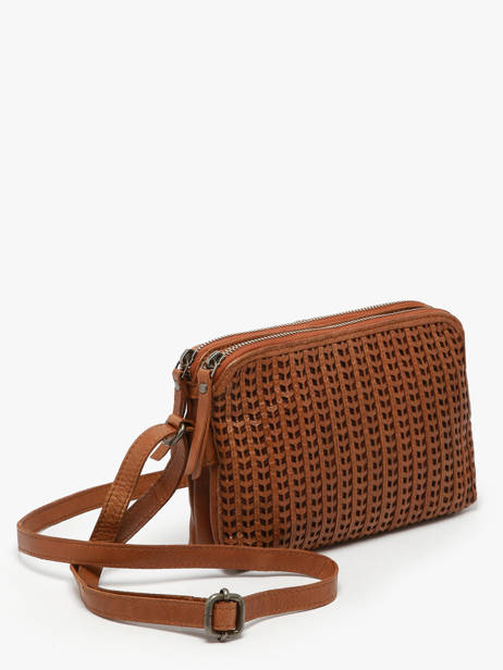 Cross Body Tas Heritage Leder Biba Bruin heritage MOA3L ander zicht 2