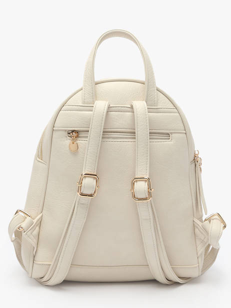 Rugzak Lulu castagnette Beige zip WILLO ander zicht 4