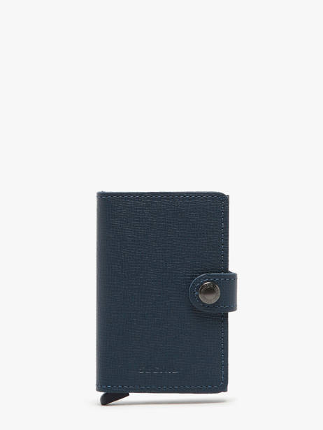 Kaarthouder Leder Secrid Blauw crisple K201TC