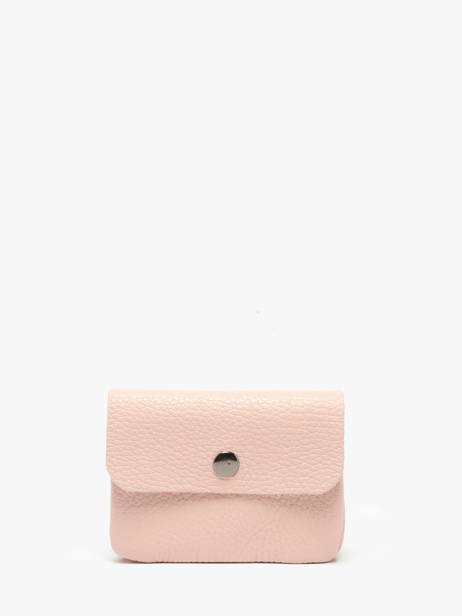 Portemonnee Leder Milano Roze caviar CA23092