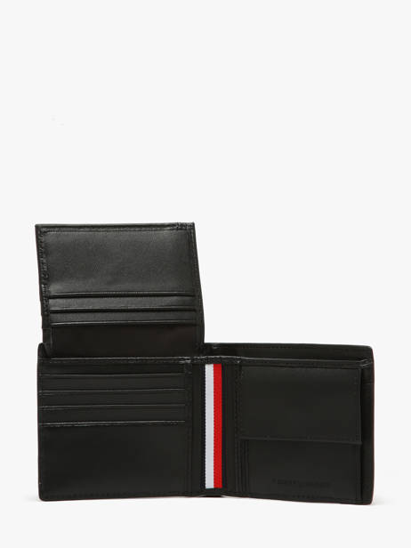 Portefeuille Leder Tommy hilfiger Zwart corporate AM13246 ander zicht 2