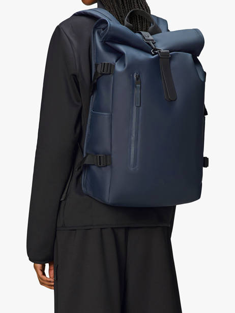 Rugzak Rains Blauw city 14590 ander zicht 1