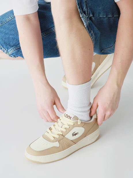 Sneakers L001 Uit Leder Lacoste Beige men 9SMA0045 ander zicht 1