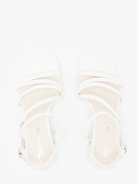 Sandalen Met Hak Uit Leder Tamaris Wit women 42 ander zicht 3